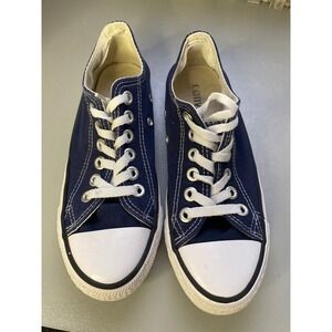 Converse All Star Navy Blue Canvas Low Top Sneakers Women's Size‎ 5